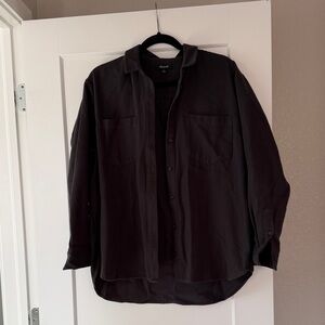 Madewell Charcoal Button-Up Shirt